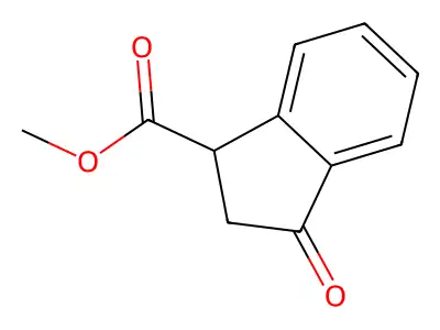 Methyl 3-oxo-2,3-dihydro-1H-indene-1-carboxylate structure