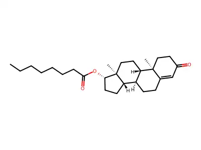 3-Oxoandrost-4-en-17-yl octanoate structure