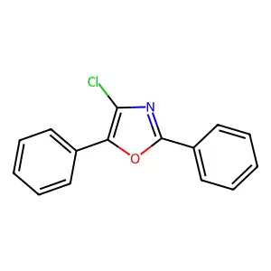 Oxazole, 4-chloro-2,5-diphenyl- structure