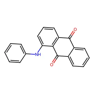 1-Anilino-anthraquinone structure
