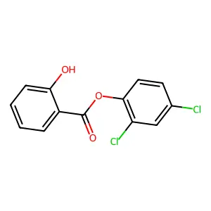 2-Hydroxybenzoic acid, 2,4-dichlorophenyl ester structure