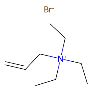 2-Propen-1-aminium, N,N,N-triethyl-, bromide (1:1) structure