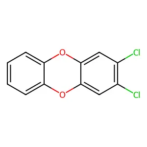2,3-Dichlorodibenzo-p-dioxin structure