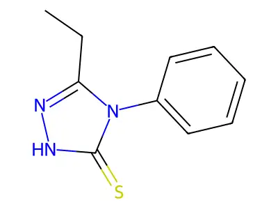 5-ethyl-4-phenyl-4H-1,2,4-triazole-3-thiol structure