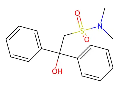 2-Hydroxy-N,N-dimethyl-2,2-diphenylethane-1-sulfonamide structure