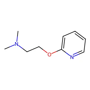 2-(2-吡啶氧基)乙基二甲基胺 structure