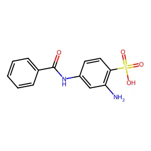 2-氨基-4-苯甲酰氨基苯磺酸 structure