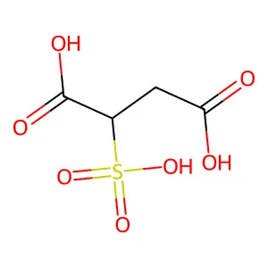 Butanedioic acid, 2-sulfo-, sodium salt (1:?) structure