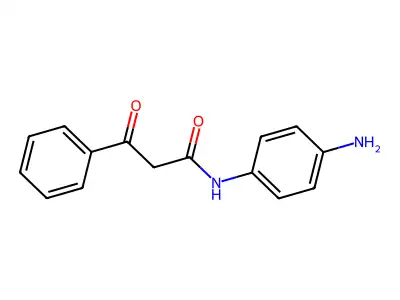 N-(4-aminophenyl)-3-oxo-3-phenylpropanamide structure