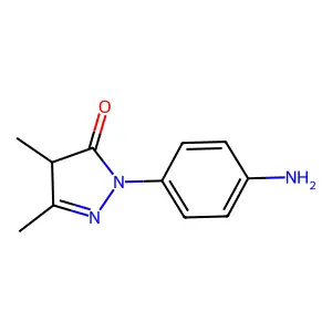 2-(4-Aminophenyl)-2,4-dihydro-4,5-dimethyl-3H-pyrazol-3-one structure