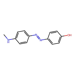 p-((p-(Methylamino)phenyl)azo)phenol structure