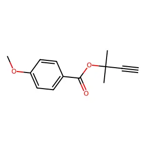 2-Methylbut-3-yn-2-yl 4-methoxybenzoate structure