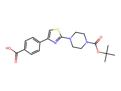 4-(2-Methyl-1,3-thiazol-4-yl)benzoic acid structure