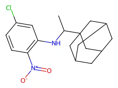(Adamantanylethyl)(5-chloro-2-nitrophenyl)amine structure