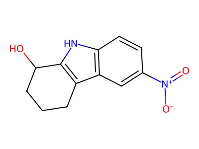 2,3,4,9-Tetrahydro-6-nitro-1H-carbazol-1-ol structure
