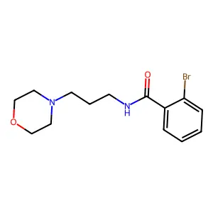 2-Bromo-N-(3-morpholin-4-yl-propyl)-benzamide structure