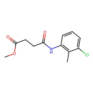 Methyl 4-(3-chloro-2-methylanilino)-4-oxobutanoate structure