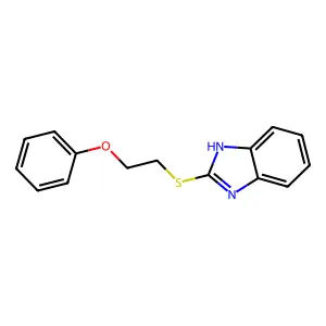 2-[(2-phenoxyethyl)sulfanyl]-1H-1,3-benzodiazole structure