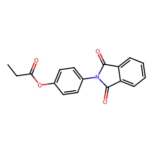 4-(1,3-Dioxoisoindolin-2-yl)phenyl propionate structure