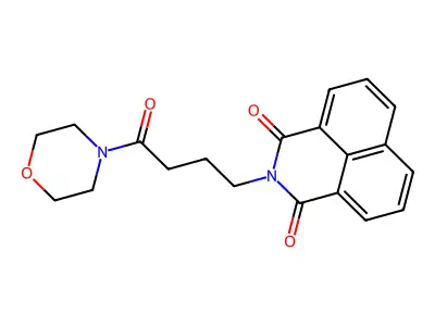2-(4-Morpholin-4-yl-4-oxobutyl)benzo[de]isoquinoline-1,3-dione structure