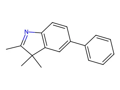 2,3,3-Trimethyl-5-phenyl-3H-indole structure