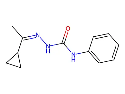 1-[(Z)-1-cyclopropylethylideneamino]-3-phenylurea structure