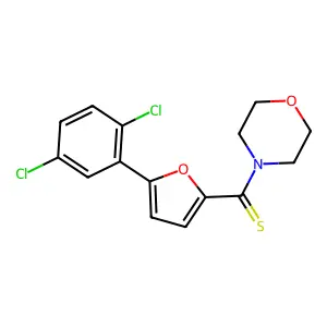 [5-(2,5-Dichlorophenyl)furan-2-yl](morpholin-4-yl)methanethione structure