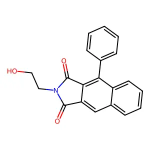 2-(2-Hydroxyethyl)-4-phenyl-1H-benz(f)isoindole-1,3(2H)-dione structure