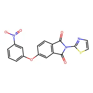 5-(3-Nitrophenoxy)-2-(1,3-thiazol-2-yl)isoindole-1,3-dione structure