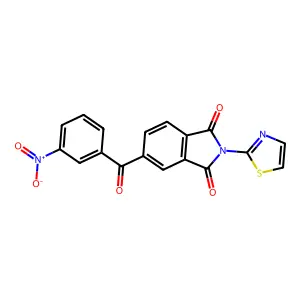 5-(3-Nitrobenzoyl)-2-(1,3-thiazol-2-yl)isoindole-1,3-dione structure
