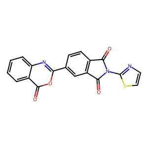 5-(4-Oxo-3,1-benzoxazin-2-yl)-2-(1,3-thiazol-2-yl)isoindole-1,3-dione structure