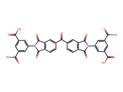 5,5'-(Carbonylbis(1,3-dioxoisoindoline-5,2-diyl))diisophthalic acid structure