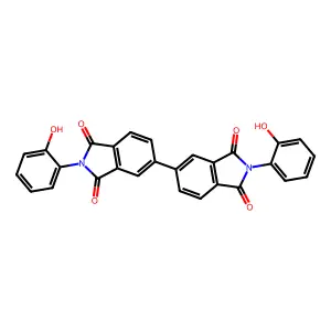 2-(2-hydroxyphenyl)-5-[2-(2-hydroxyphenyl)-1,3-dioxoisoindol-5-yl]isoindole-1,3-dione structure