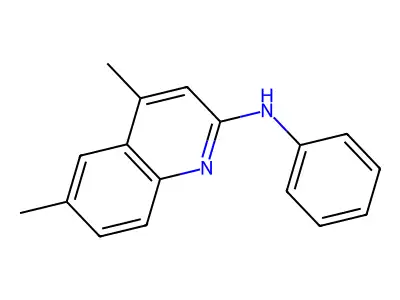 4,6-dimethyl-N-phenylquinolin-2-amine structure