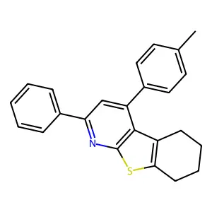 4-(4-Methylphenyl)-2-phenyl-5,6,7,8-tetrahydro[1]benzothieno[2,3-b]pyridine structure