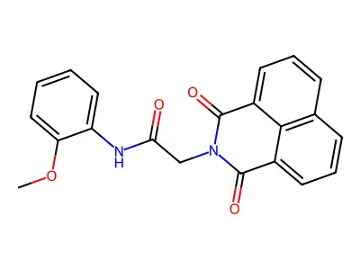 2-(1,3-dioxo-1H-benzo[de]isoquinolin-2(3H)-yl)-N-(2-methoxyphenyl)acetamide structure