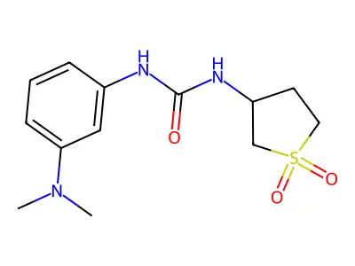1-(3-(Dimethylamino)phenyl)-3-(1,1-dioxidotetrahydrothiophen-3-yl)urea structure
