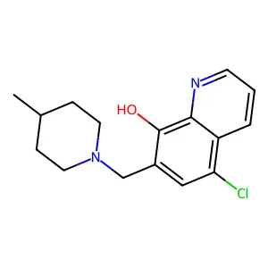5-Chloro-7-[(4-methylpiperidin-1-yl)methyl]quinolin-8-ol structure