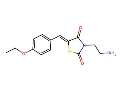 3-(2-Aminoethyl)-5-[(4-ethoxyphenyl)methylene]-2,4-thiazolidinedione structure