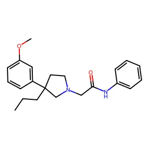 1-Pyrrolidineacetanilide, 3-(m-methoxyphenyl)-3-propyl- structure