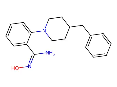 2-(4-benzylpiperidino)-N'-hydroxybenzenecarboximidamide structure