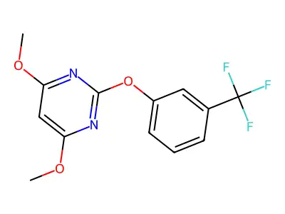 4,6-Dimethoxy-2-[3-(trifluoromethyl)phenoxy]pyrimidine structure