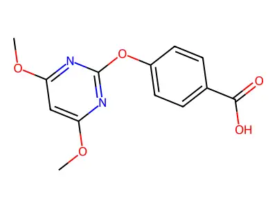 4-(4,6-dimethoxypyrimidin-2-yl)oxybenzoic Acid structure