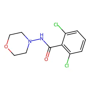 2,6-dichloro-N-(morpholin-4-yl)benzamide structure