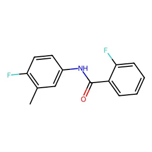 2-fluoro-N-(4-fluoro-3-methylphenyl)benzamide structure