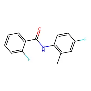 2-fluoro-N-(4-fluoro-2-methylphenyl)benzamide structure