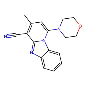 3-Methyl-1-(morpholin-4-yl)pyrido[1,2-a]benzimidazole-4-carbonitrile structure
