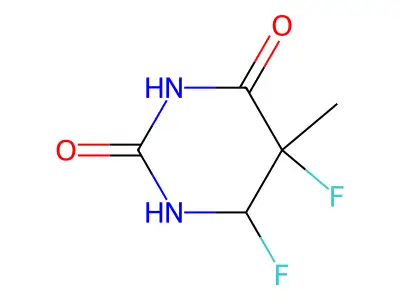 5,6-Difluoro-5-Methyldihydro-2,4(1H,3H)-Pyrimidinedione structure