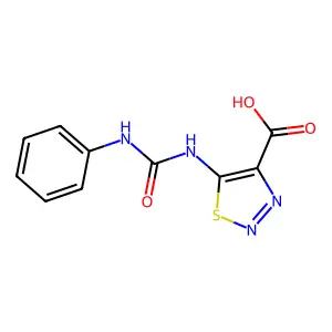 5-[(Phenylcarbamoyl)amino]-1,2,3-thiadiazole-4-carboxylic acid structure