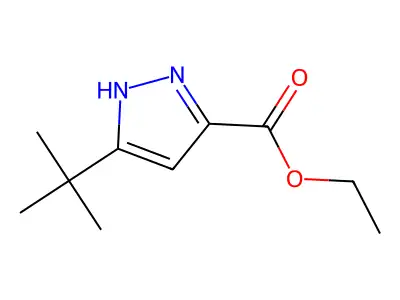 ethyl 3-tert-butyl-1H-pyrazole-5-carboxylate structure